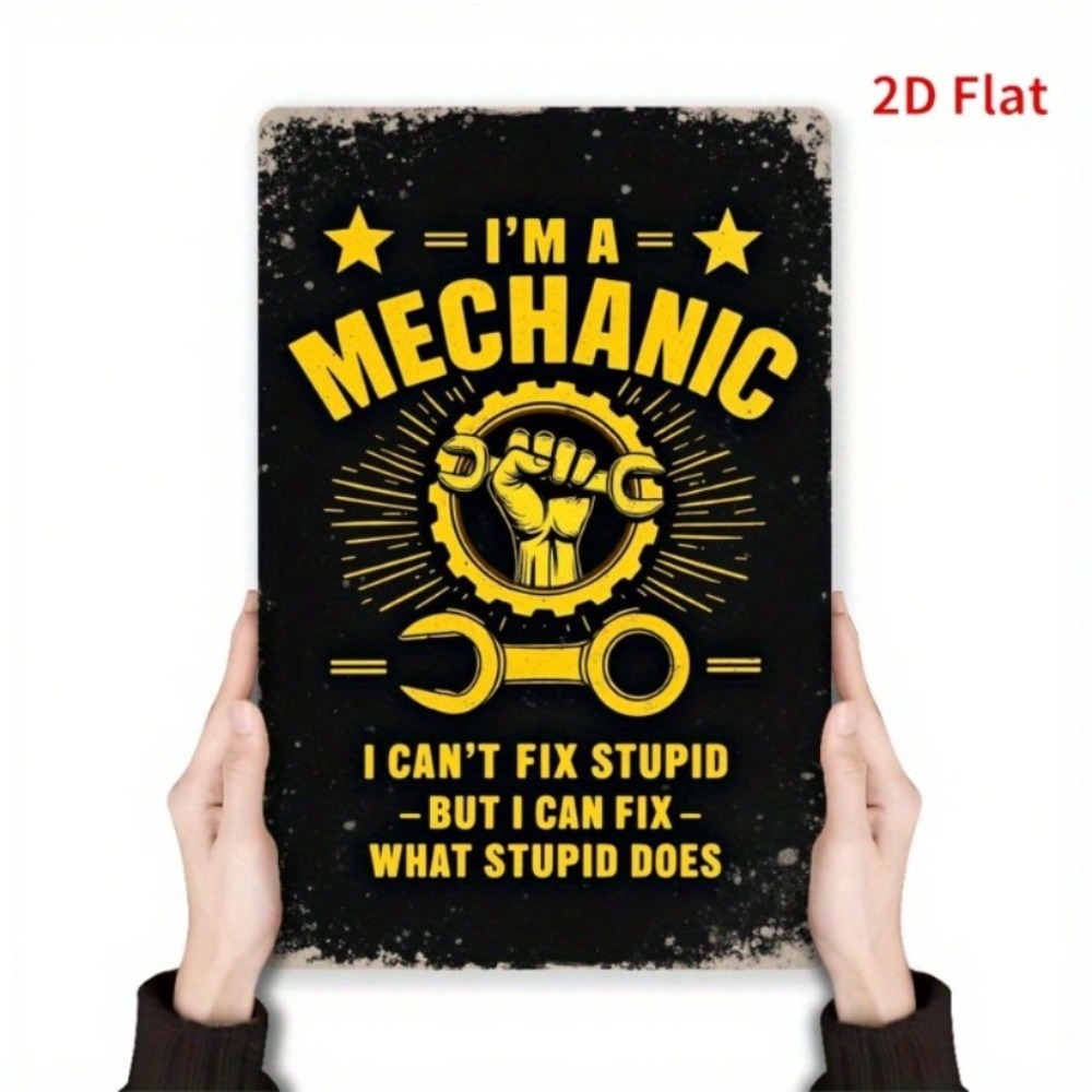 Auto Repair Shop Design - Funny Metal Wall Sign 