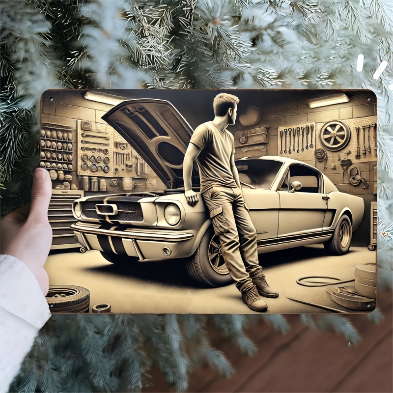 Vintage Auto Repair Boy Metal  - Auto Repair Shop Design ulasan dan harga
