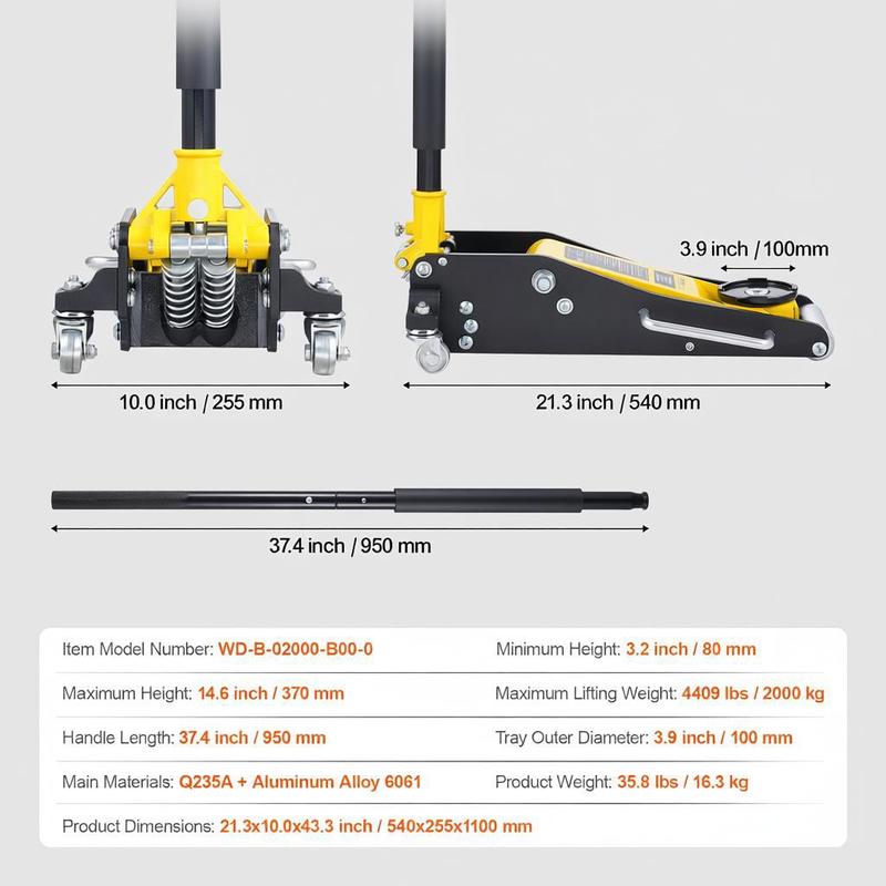 Horizontal Hydraulic Jack 4000 - Auto Repair Shop Design ulasan dan harga