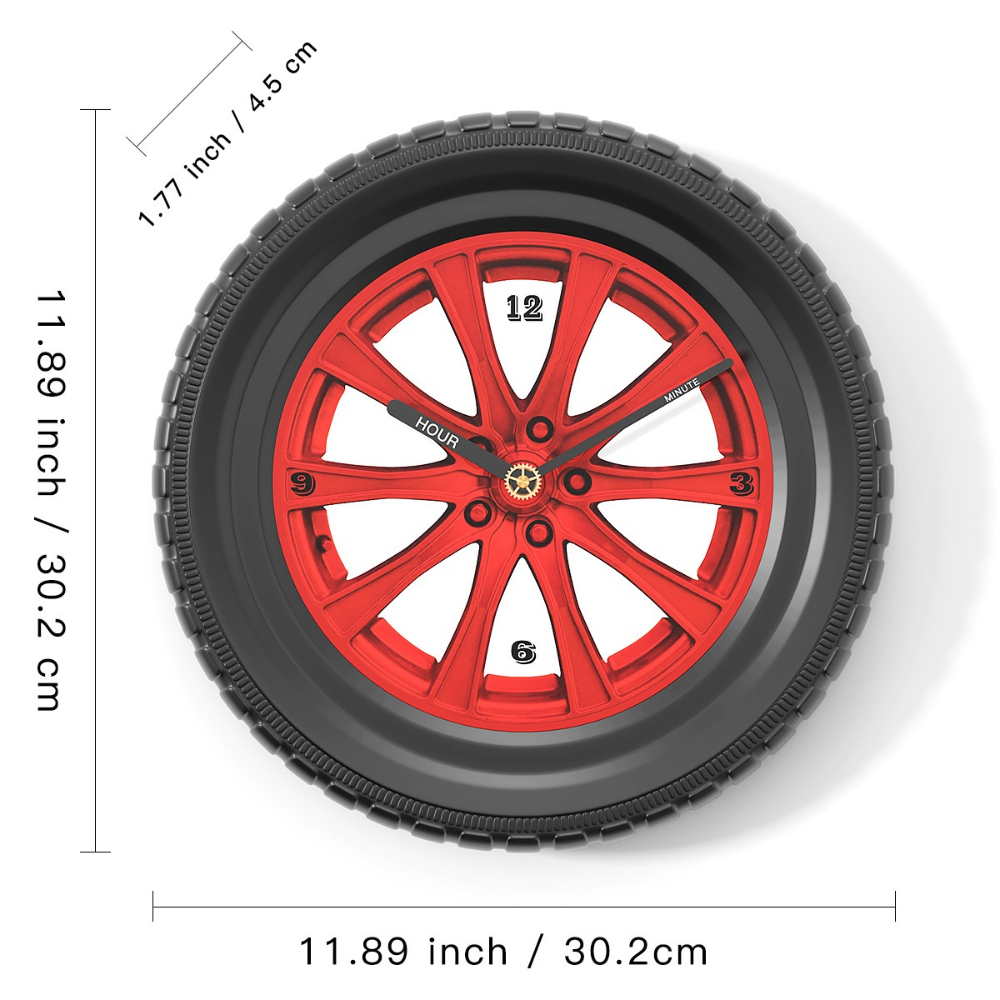 Tire Metal Wall Clock Creative - Auto Repair Shop Design ulasan dan harga