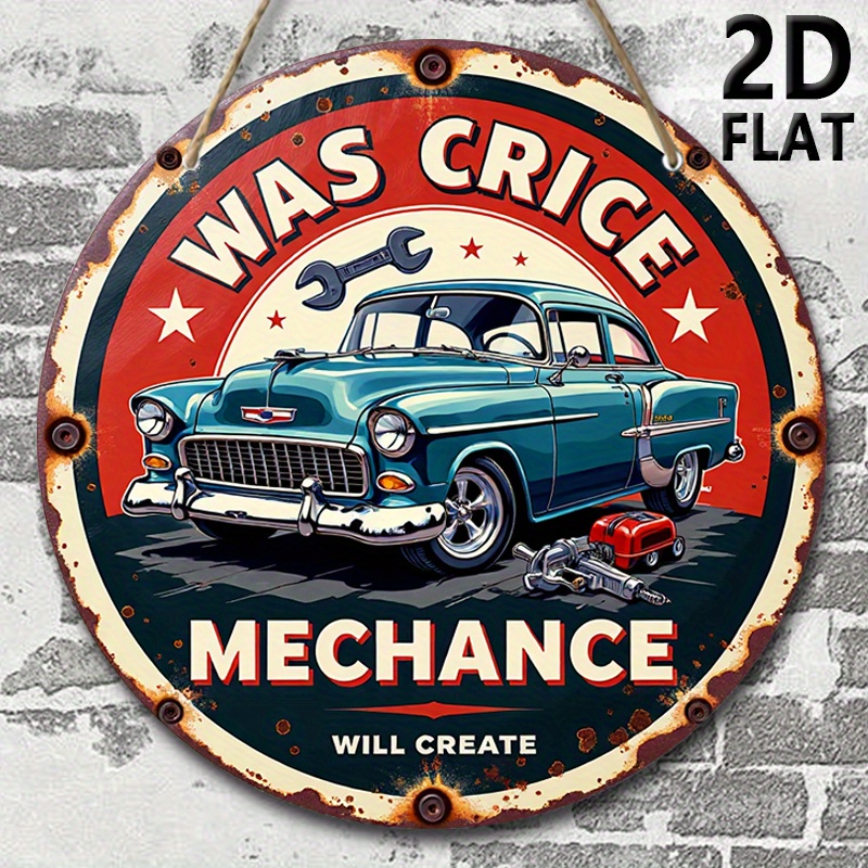 2D plane, retro auto repair sh - Auto Repair Shop Design ulasan dan harga